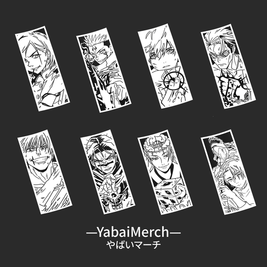 Jujutsu Kaisen Vertical Slap Stickers/Decals - YabaiMerch
